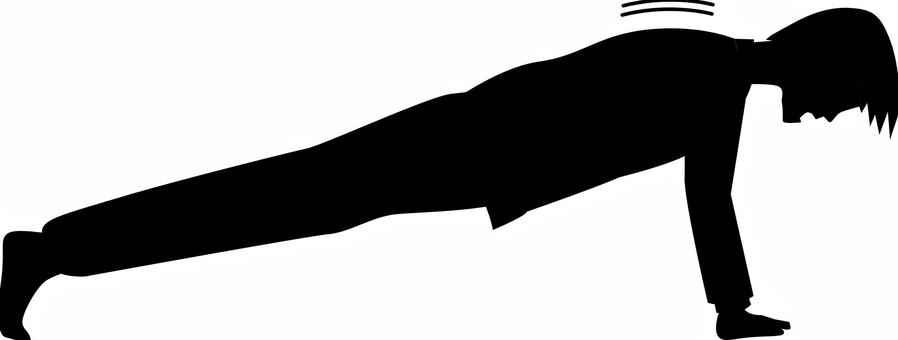 腕立て伏せ 腕立て伏せ,鍛える,筋トレ,腕力,運動,習慣,男性,シルエットのイラスト素材