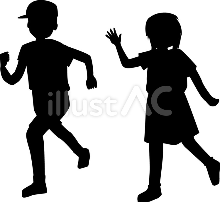 子供　小学生　遊ぶ　走る　元気 子供,小学生,遊ぶのイラスト素材
