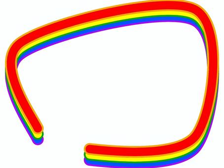 rainbow colored frame, , JPG and PNG