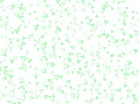 緑色のポップ三角背景素材