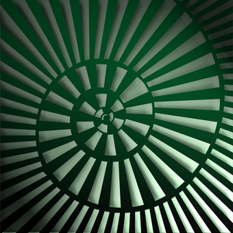 Illustration, radiation, geometry, abstract, 