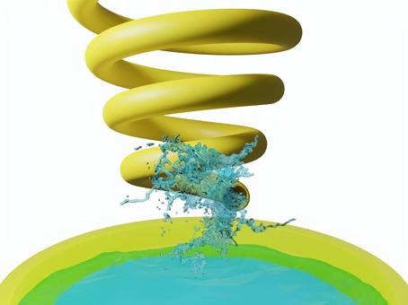 Illustration, piscina, slider, slide, 