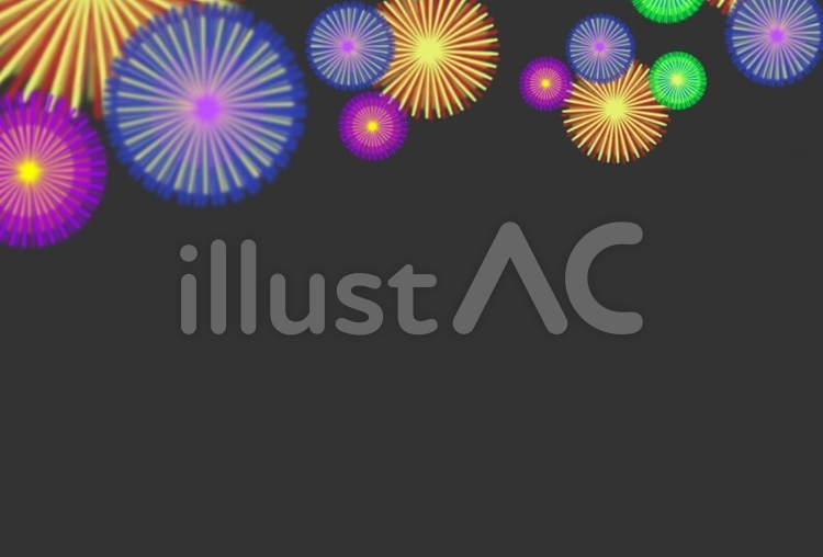 花火レター②(罫線なし) 花火,メッセージカード,ポストカードのイラスト素材