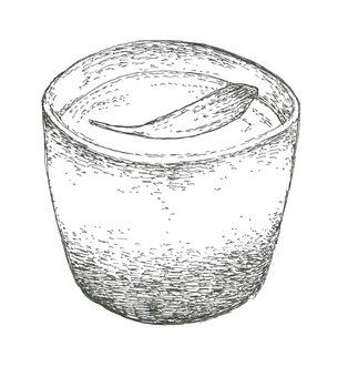 菊酒をイメージした手描きイラスト 菊酒,花びら,日本酒,秋,重陽の節句,風習,手描き,飲み物,リアル,モノクロのイラスト素材