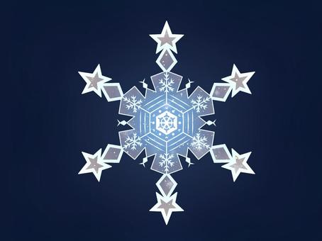 Snow crystal wind pattern (large), snow, crystal of snow, star, JPG and PNG