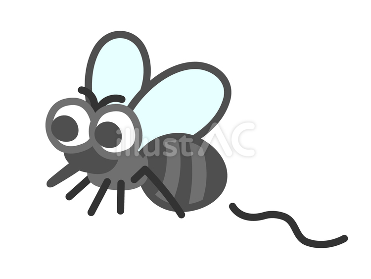 ゆるくてかわいい蚊のイラスト 蚊,害虫,シマカのイラスト素材