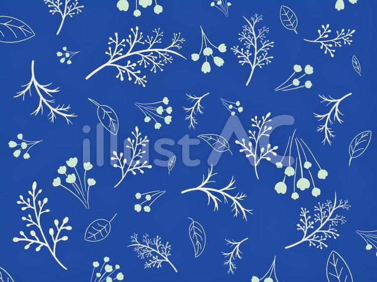 かわいいボタニカルの模様 ボタニカル,植物,花のイラスト素材