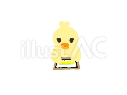 ひよこトリオ 恵方巻き作り②