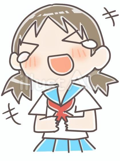 爆笑する女子高生