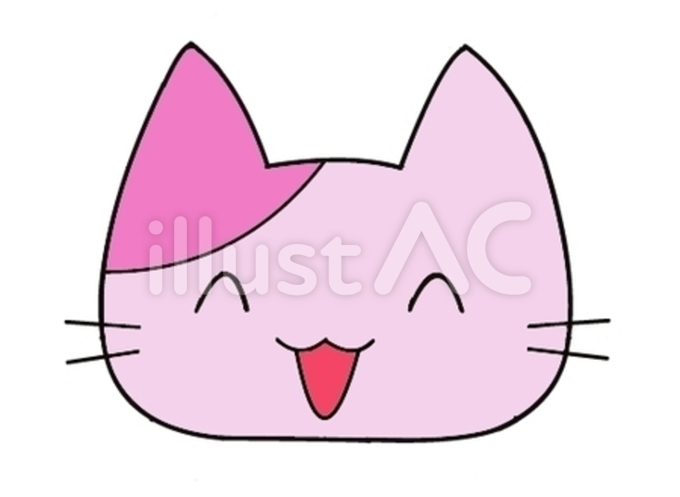 笑顔の猫 猫,ネコ,ねこのイラスト素材