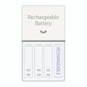 充電池　充電器 充電池,充電器,乾電池,充電式電池,エコロジーのイラスト素材
