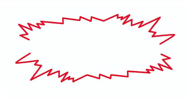 衝撃エフェクトフレーム 衝撃,エフェクト,びりびり,漫符,あしらい,手描き,痺れ,スパーク,表現,まひのイラスト素材