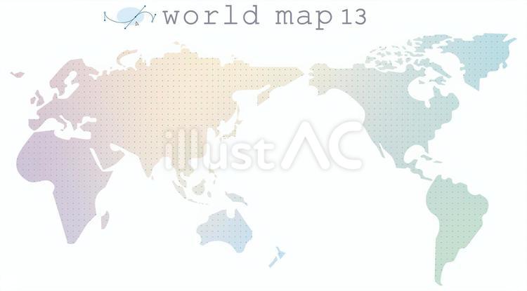 世界地図13イラスト - No: 24291750｜無料イラスト・フリー素材