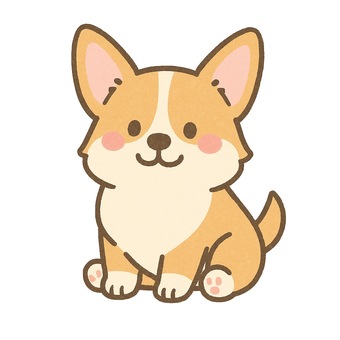 ウェルシュコーギーのイラスト