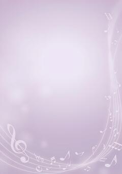 AC_音符50ラベンダーパープル_タテ 音楽,音符,ト音記号,楽譜,五線譜,メロディ,演奏会,コンサート,発表会,音楽教室のイラスト素材
