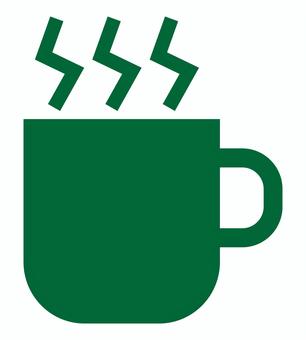 マグカップのアイコン 緑 マグカップ,コップ,食器,飲み物,容器,コーヒーカップ,喫茶店,カフェ,ドリンク,嗜好品のイラスト素材