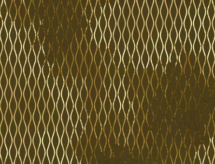 カーキとゴールドの縦ウェーブ柄 カーキとゴールドの縦ウェーブ柄 パターン,ウェーブ,波線,波,ライン,縦縞,ストライプ,背景,壁紙,ゴールドのイラスト素材