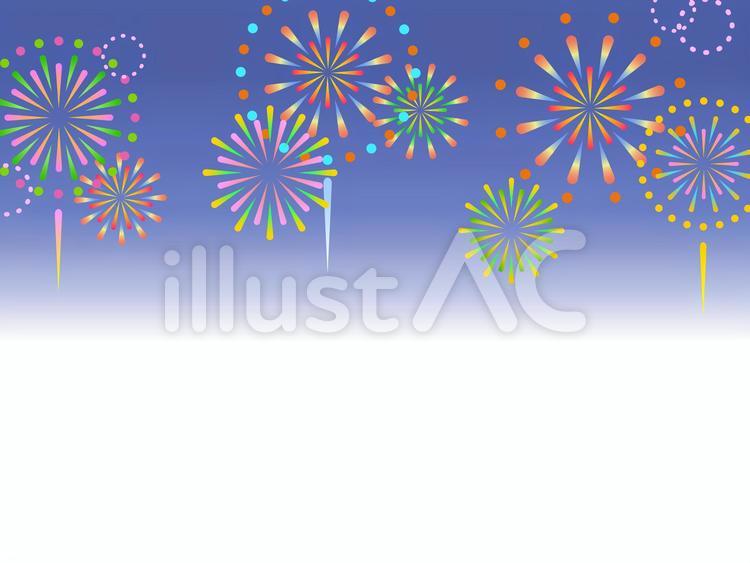 70703.花火1 花火,夜景,打ち上げ花火のイラスト素材