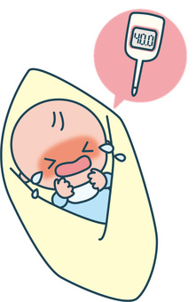 Illustration, newborn, baby, heat, JPG, PNG and AI