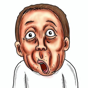 デリカシーなさそうなおっさんまたはエネ夫 ノンデリ,エネ夫,無神経,夫,おっさん,男,父,人,人物,リアルのイラスト素材