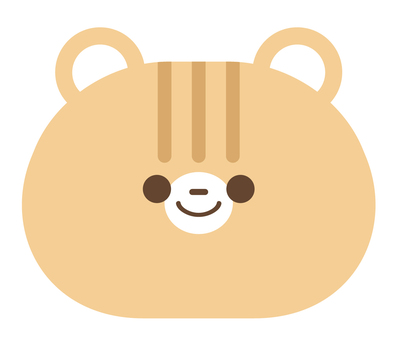 りすアイコン りす,顔,動物,かわいい,アイコン,イラストのイラスト素材