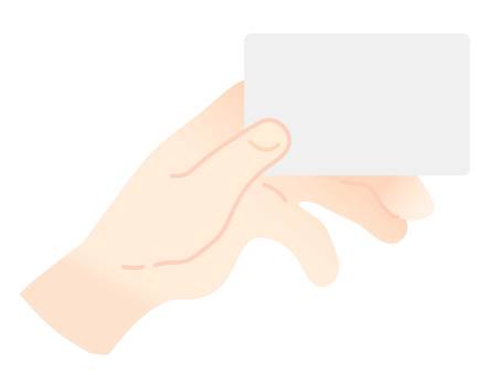 カードを持つ手のイラスト6 カード,持つ,手,手のひら,ハンド,ベクター,出す,見せる,片手,素材のイラスト素材