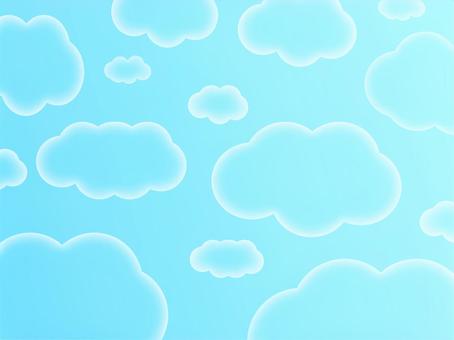 空背景5-5 グラデーション 水色 空背景5-5 グラデーション 水色 背景,グラデーション,雲,空,青,水色,シンプル,パステル,淡色,ふんわりのイラスト素材