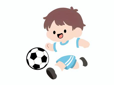サッカーをする男の子（足元なし） スポーツ,サッカー,部活,サッカー部,男の子,サッカークラブ,jリーグ,部活動,ドリブル,サッカーボールのイラスト素材