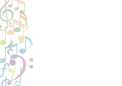 ゆめかわ音符背景 音符,音楽,ト音記号,ヘ音記号,コンサート,音楽会,演奏会,音楽教室,ライブ,ゆめかわのイラスト素材