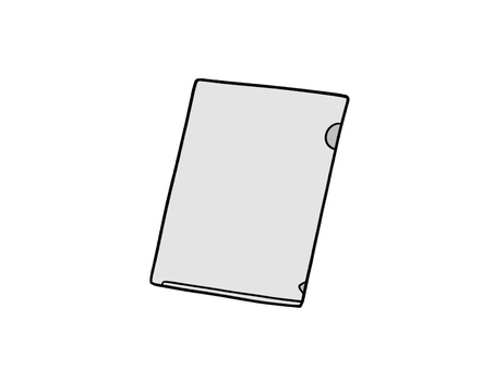 クリアファイル クリアファイル,ファイル,ビジネス,書類,生活,雑貨,日用品,文房具,学校のイラスト素材