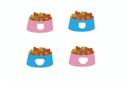ペットフード ペットフード,犬,猫,ドッグフード,キャットフードのイラスト素材