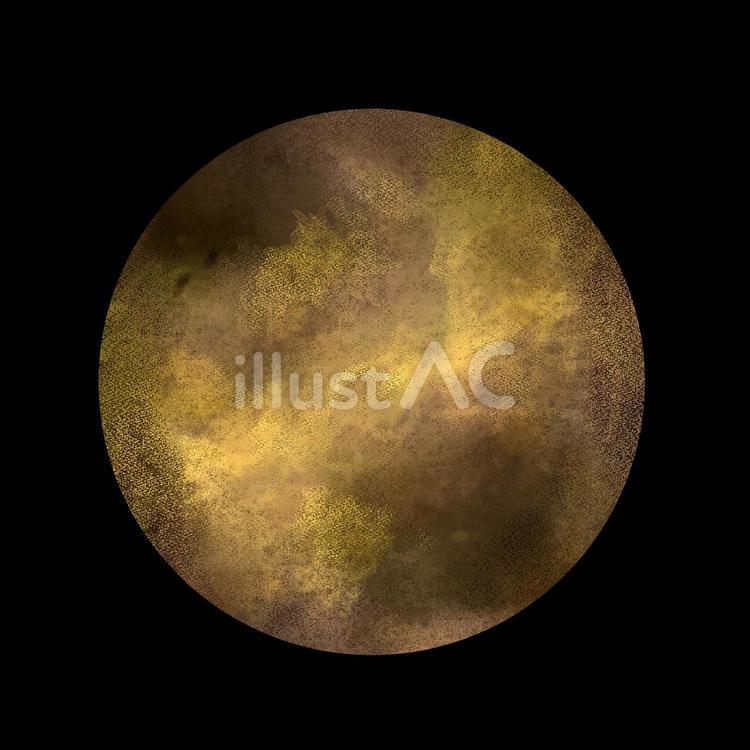 金星（黒背景）のイラスト 金星,ビーナス,ヴィーナスのイラスト素材