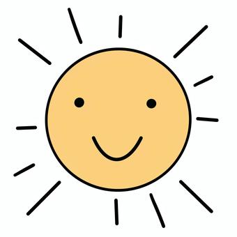 微笑む太陽のマーク