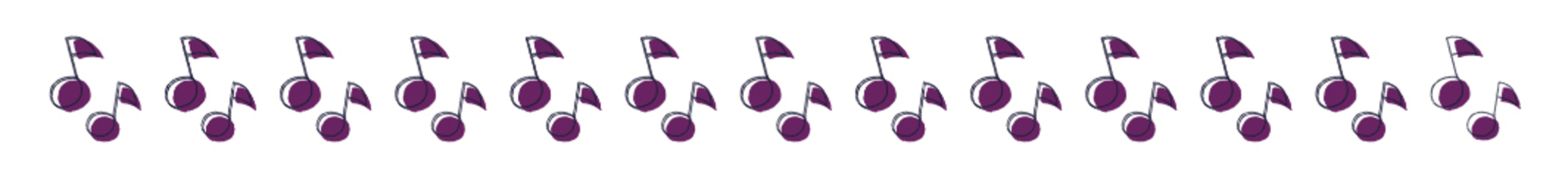 ♪♪ Pattern line, note, eighth note, 8 notes, JPG and PNG