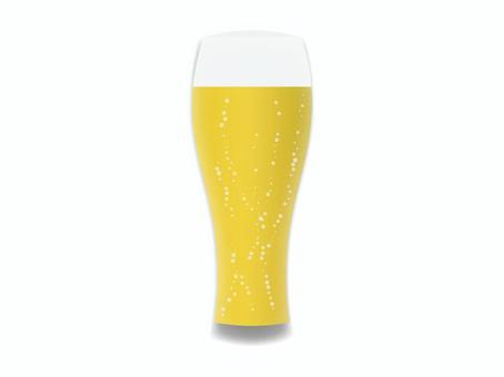 グラスに注がれたビール