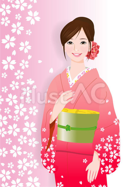 着物の女性01