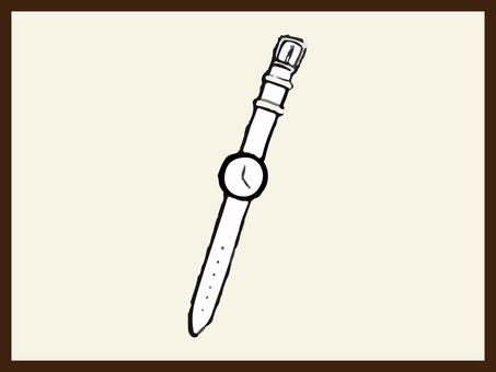 腕時計 リアル イラスト 腕時計 リアル イラスト 腕時計,リアル,手描き,仕事,おでかけ,ファッション,時計,ベルトのイラスト素材