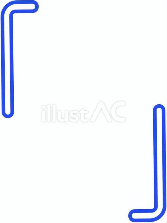 シンプルな「角丸2重カギ括弧」：B_01 カギ括弧,括弧,2重のイラスト素材