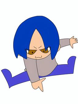 指差しポーズをする子供 指差しポーズ,子供,ミニキャラ,かわいい,カラーのイラスト素材