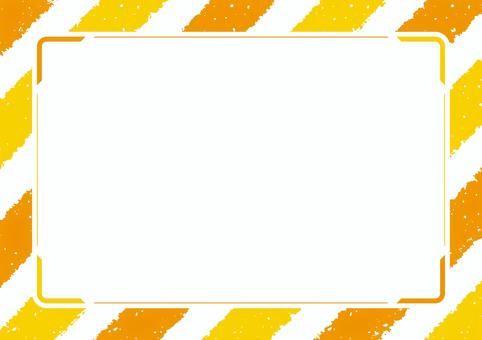 背景：手書きストライプ 黄・橙 シンプル,背景,フレーム,手書き,ポップ,手描き,黄色,オレンジ,橙,イエローのイラスト素材