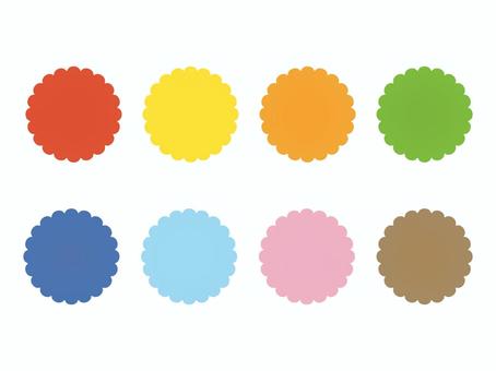 シンプルかわいい花の形のフレームのセット シンプルかわいい花の形のフレームのセット 花,フレーム,セット,枠,花型,見出し,タイトル,かわいい,春,赤のイラスト素材