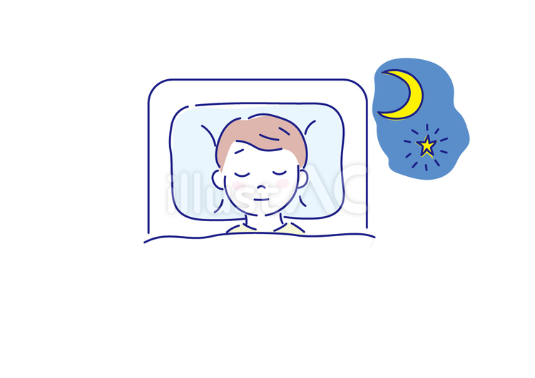 寝ている男の子 人物,男性,睡眠のイラスト素材
