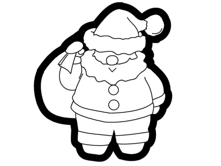 Colorless santa claus icon, santa claus, christmas, people, JPG and PNG