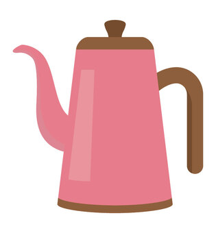 かわいいコーヒーポット4 コーヒーポット,カフェ雑貨,日用品,キッチン,喫茶店,カフェ,調理器具,キッチン用品,水差し,かわいいのイラスト素材