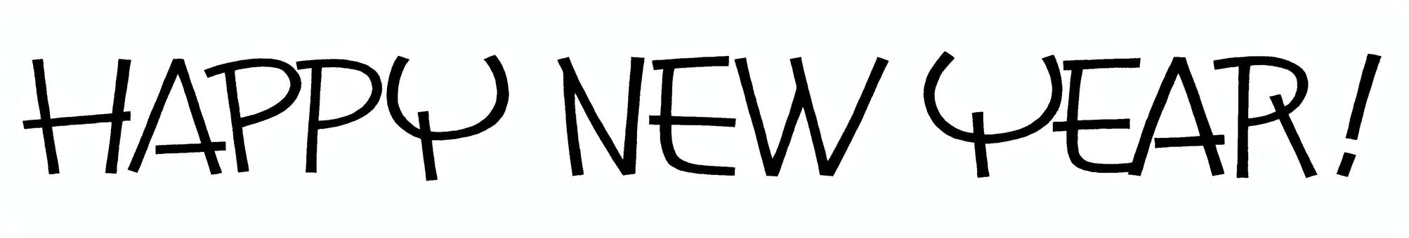手描き文字ハッピーニューイヤー ハッピーニューイヤー,文字,年賀状,賀詞,英語,英文,年賀,シンプル,かわいい,丸文字のイラスト素材