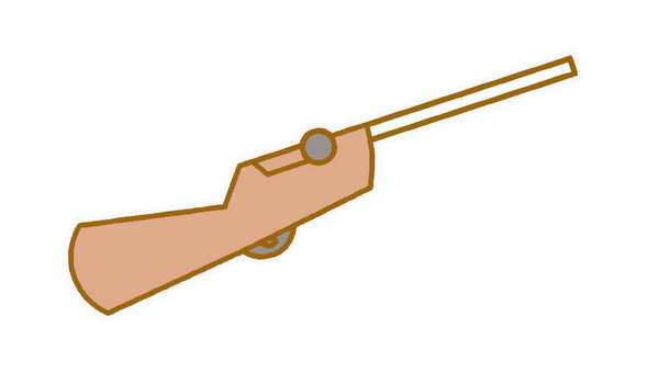 射的銃イラスト 銃,射的,的屋,おもちゃ,お祭り,夏祭り,屋台,夜店,秋祭り,露店のイラスト素材