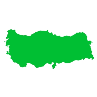 トルコの地図の形 トルコ,地図,東ヨーロッパ,国,海外,世界,国土,地理,外国のイラスト素材