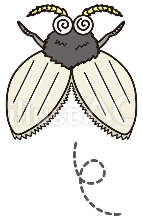 弱っているチョウバエ チョウバエ,害虫,虫のイラスト素材