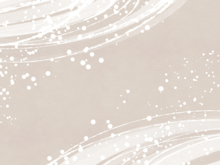 雪をイメージした和風背景 雪,筆,背景,白,和柄,キラキラ,和風,年賀状,フレーム,和のイラスト素材