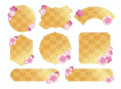 Illustration, Illustration, spring, cherry blossoms, frame,